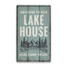 Lake Scene Rustic Wood Sign