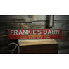 Barn City State Rustic Wood Sign