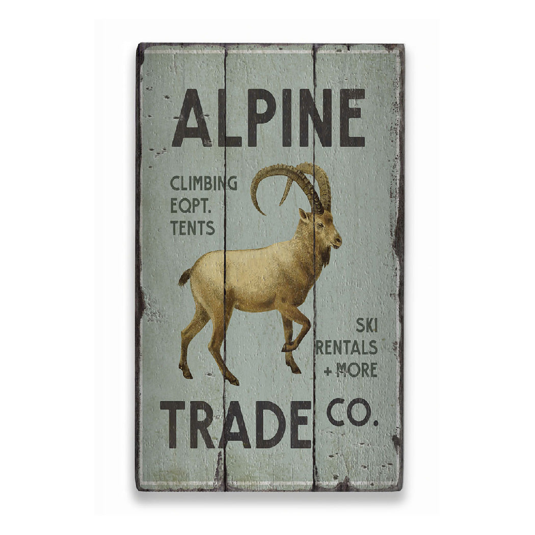 Alpine Trade Company Rustic Wood Sign