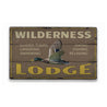 Wilderness Lodge Rustic Wood Sign