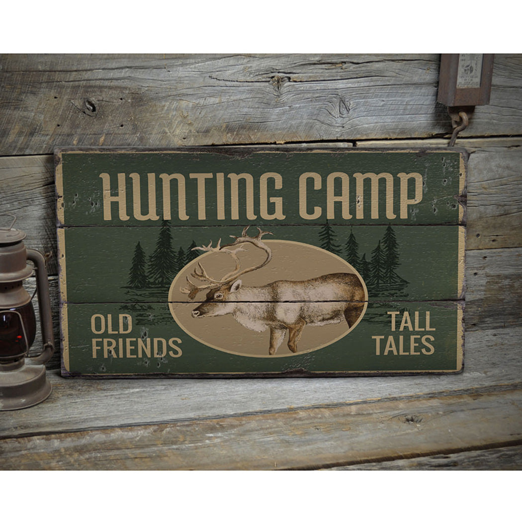 Hunting Camp Rustic Wood Sign