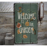 Garden Welcome Rustic Wood Sign