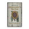 Grandma's Garden Rustic Wood Sign