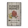 Flower Market Arrow Rustic Wood Sign