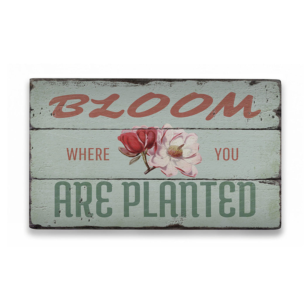 Garden Saying Rustic Wood Sign