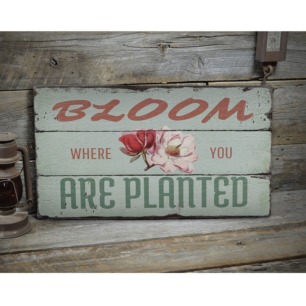 Garden Saying Rustic Wood Sign