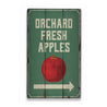 Orchard Fresh Apples Rustic Wood Sign