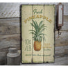 Pineapple Rustic Wood Sign