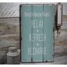 Beach Relax Rustic Wood Sign