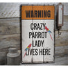 Parrot Rustic Wood Sign