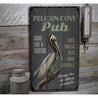 Pelican Rustic Wood Sign