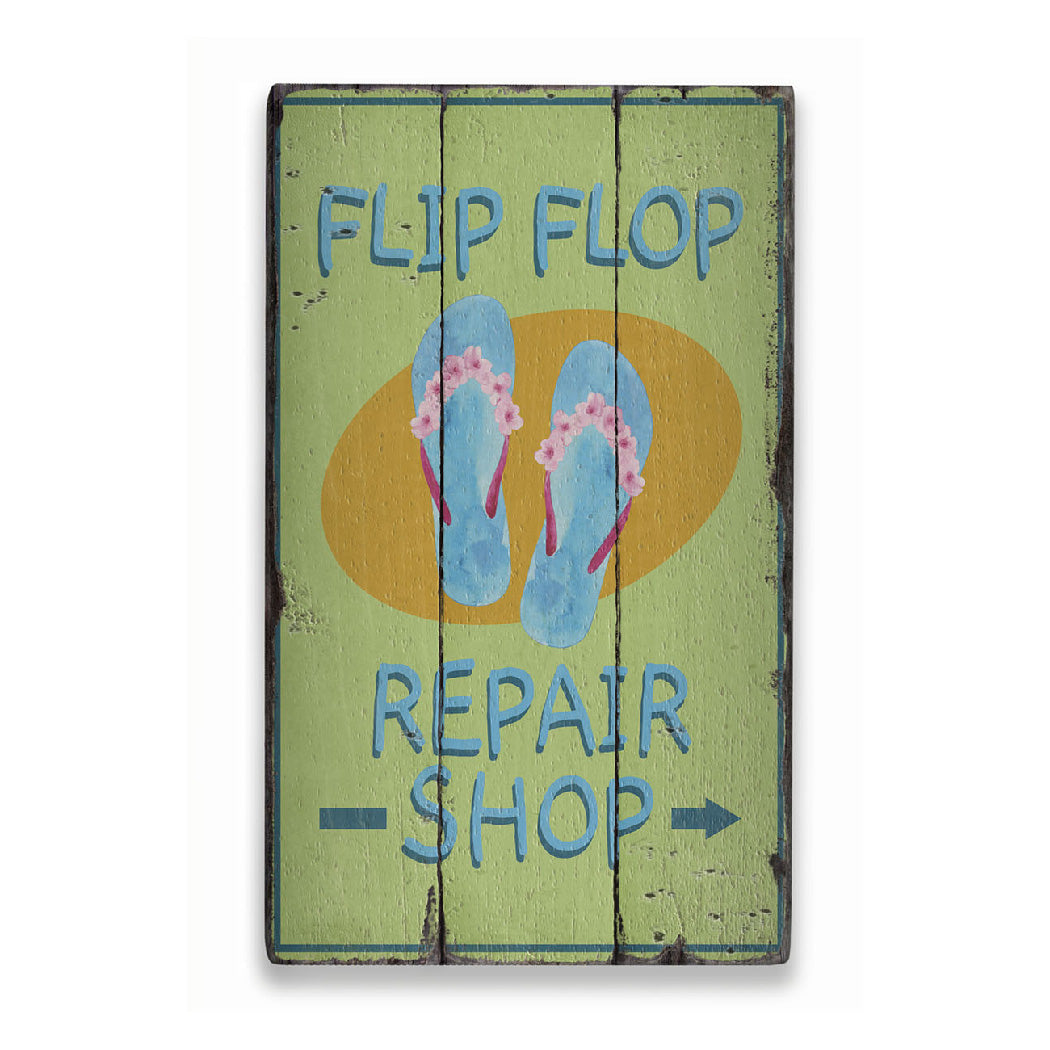 Shoe Repair Shop Rustic Wood Sign