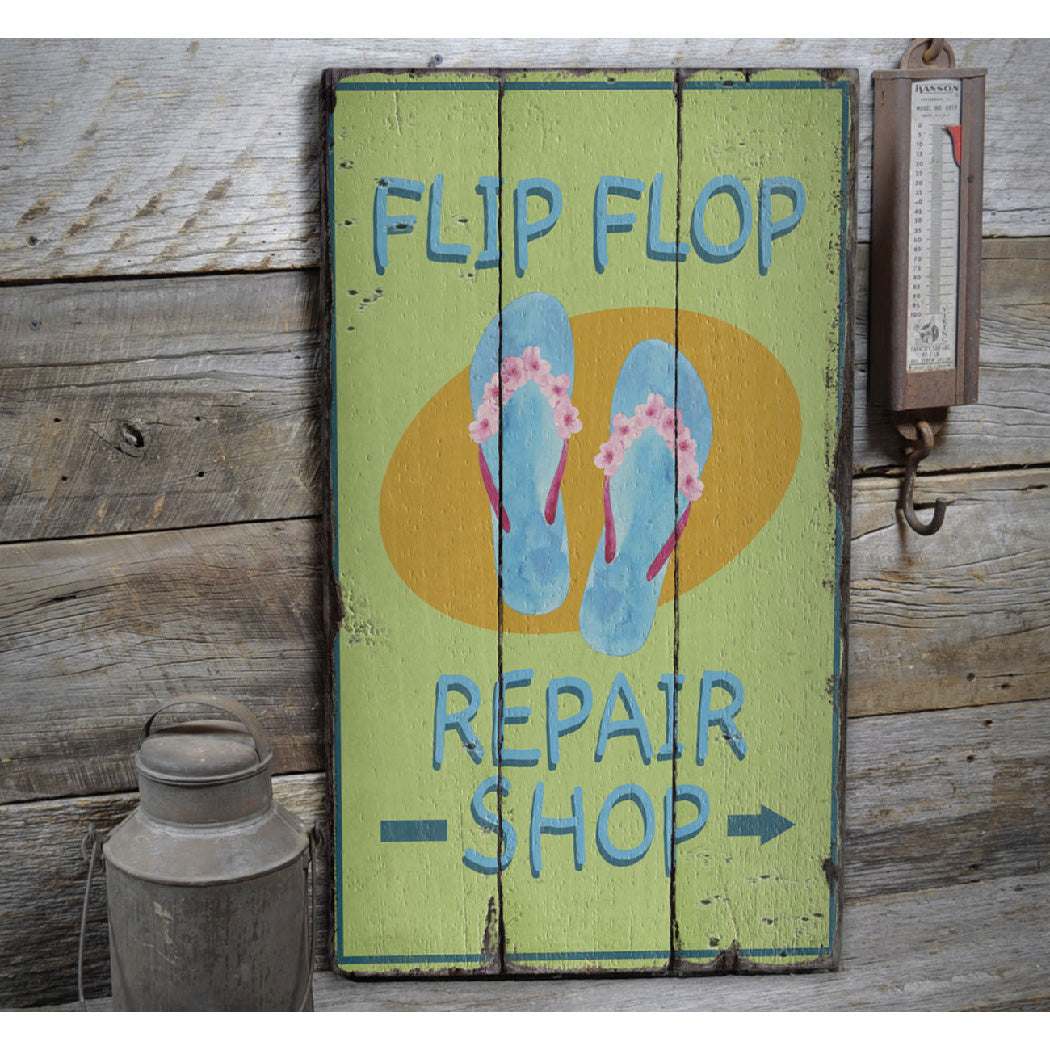 Shoe Repair Shop Rustic Wood Sign