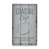 Coastal Cafe Rustic Wood Sign