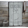 Coastal Cafe Rustic Wood Sign