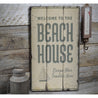 Seaside Beach House Rustic Wood Sign