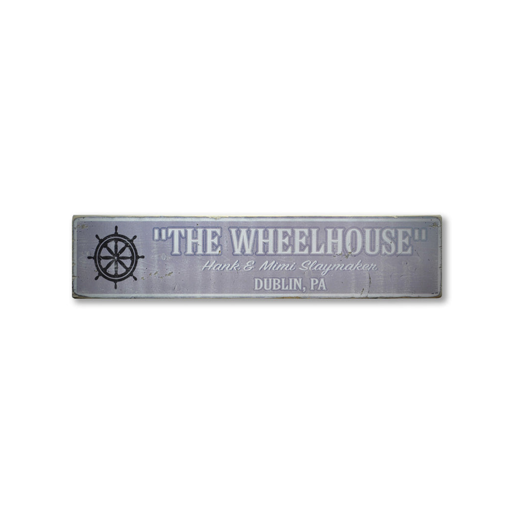 Wheelhouse Decorations Rustic Wood Sign