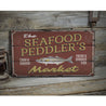 Seafood Market Name Rustic Wood Sign