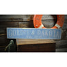 Beach House Est. Date Rustic Wood Sign