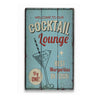 Margarita Lounge Rustic Wood Sign