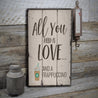 Frappuccino Rustic Wood Sign