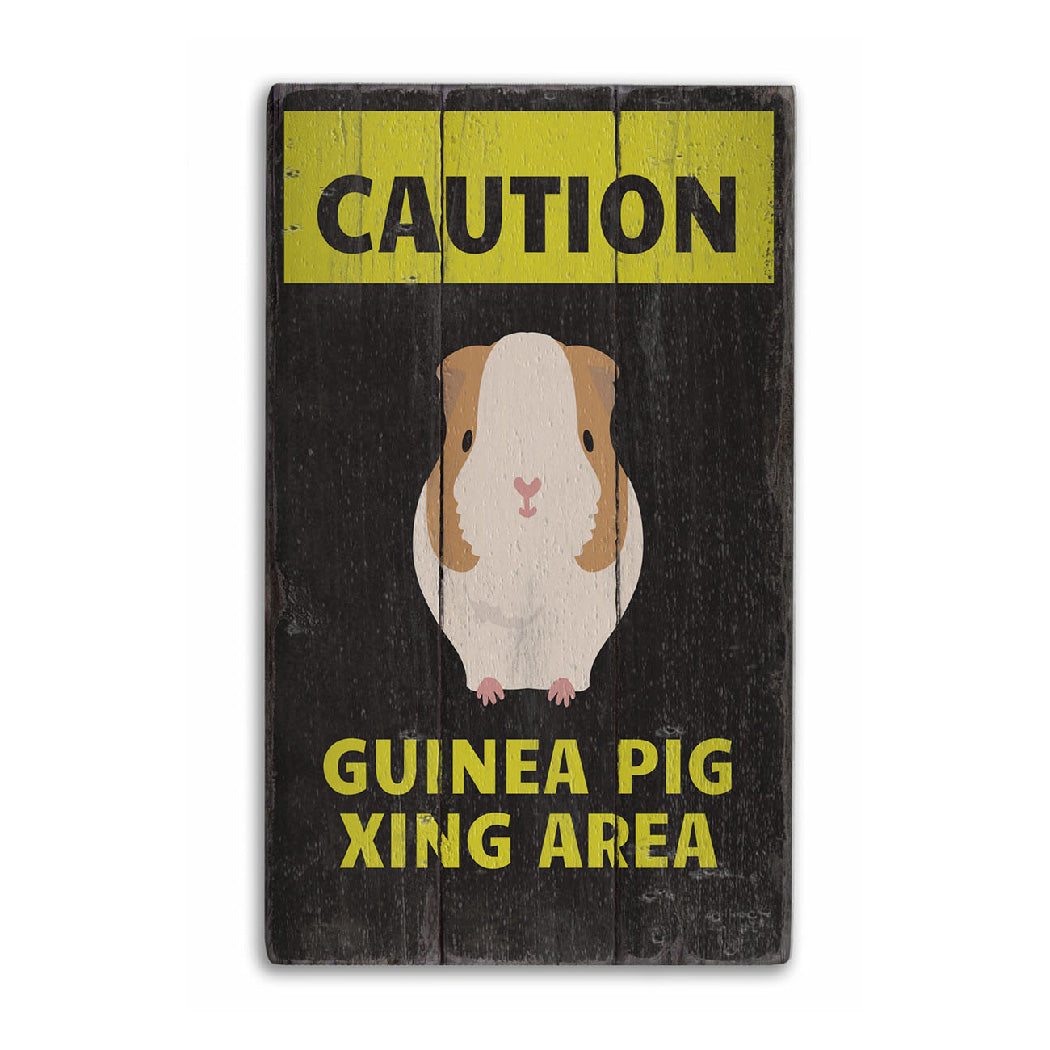 Guinea Pig Rustic Wood Sign