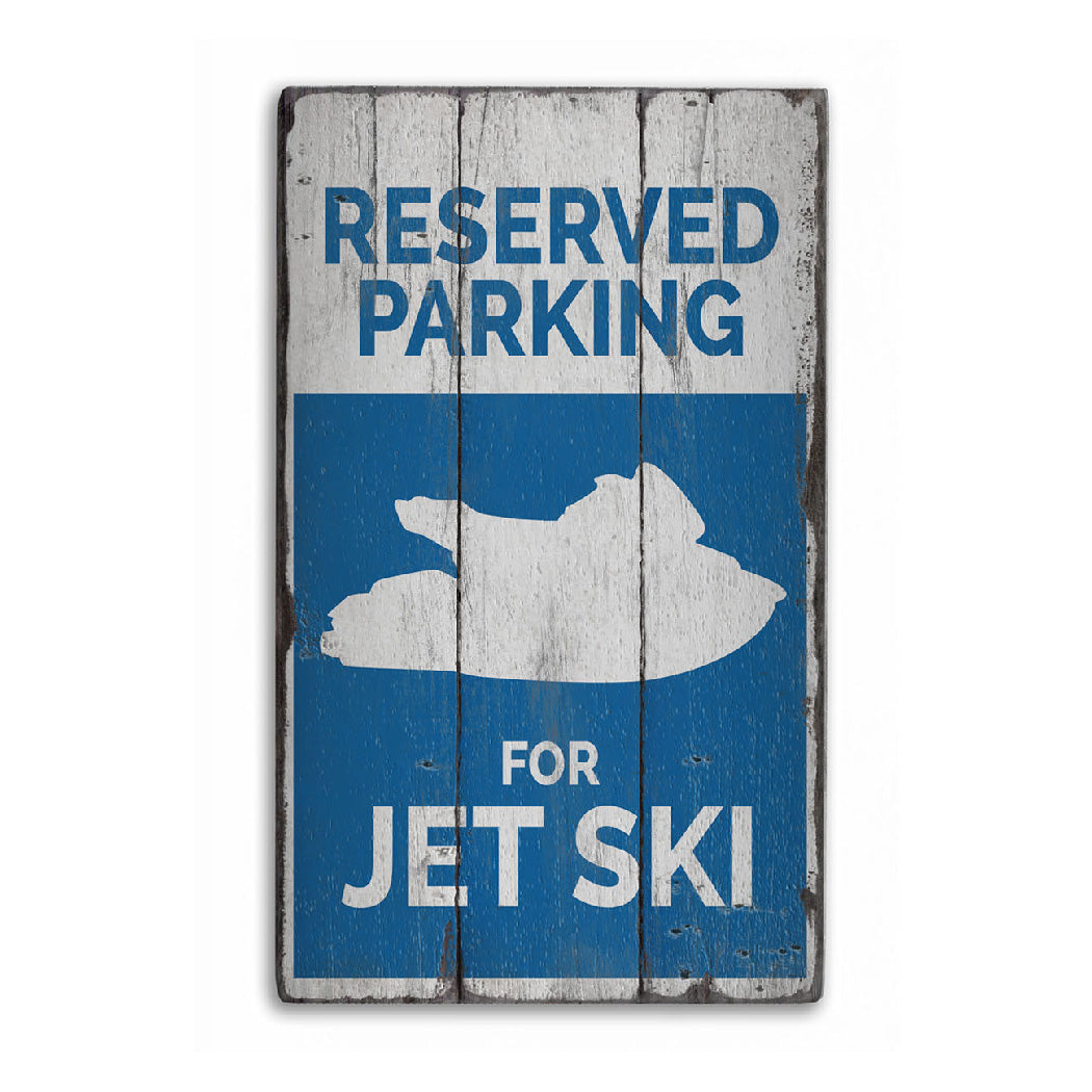 Jet Ski Rustic Wood Sign