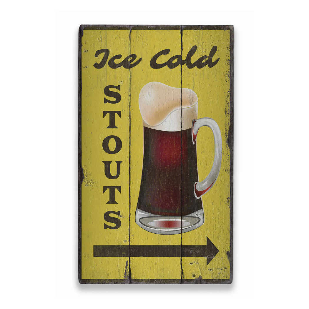 Stouts Rustic Wood Sign