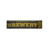 Brewery Arrow Down Rustic Wood Sign