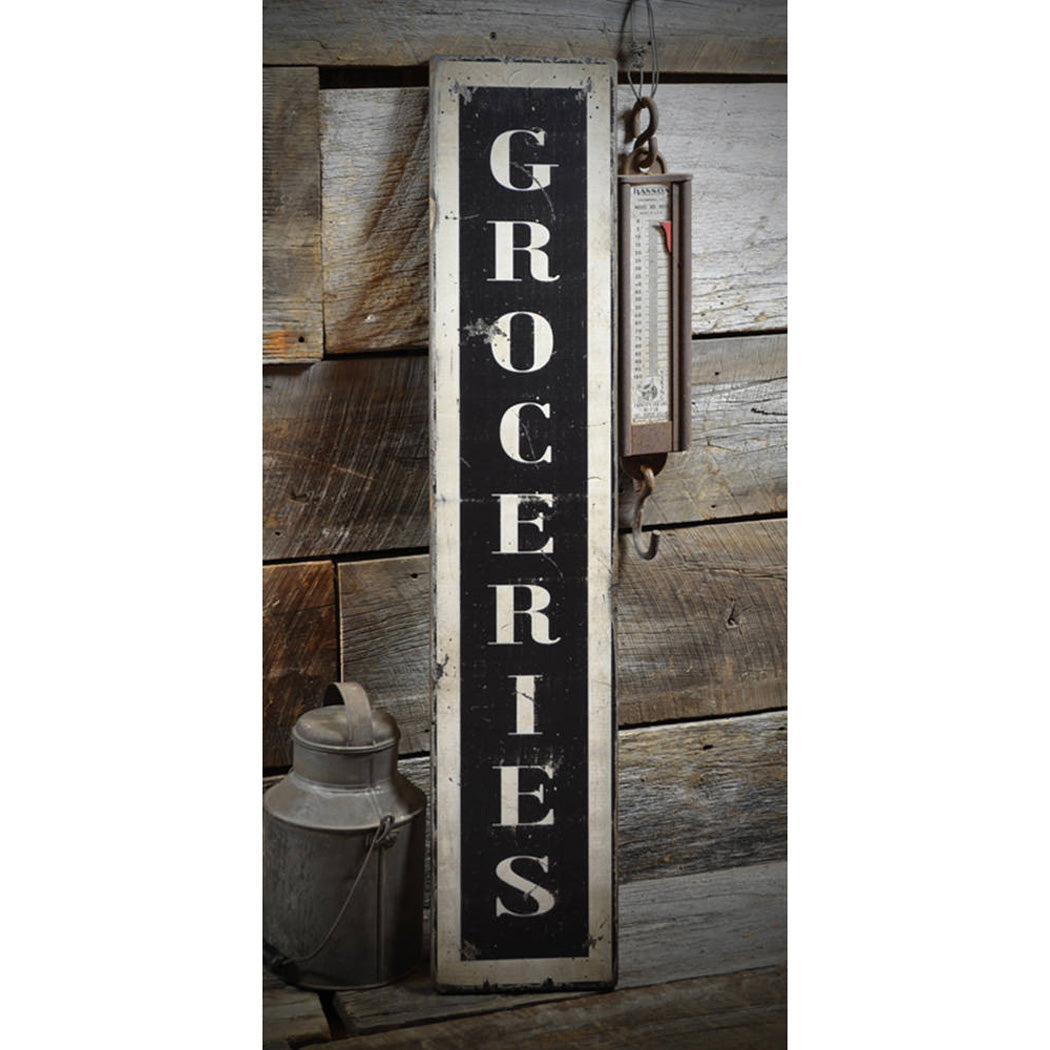 Vertical Lake House Rustic Wood Sign