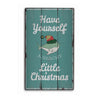 Beachy Little Christmas Rustic Wood Sign