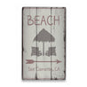 Beach Directional Arrow Rustic Wood Sign