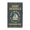 Marina Rentals Rustic Wood Sign