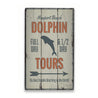 Dolphin Tours Arrow Rustic Wood Sign