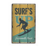 Surfs Up Rustic Wood Sign