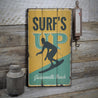 Surfs Up Rustic Wood Sign