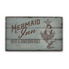 Mermaid Inn Rustic Wood Sign