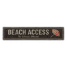 Beach Access Rustic Wood Sign