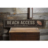 Beach Access Rustic Wood Sign