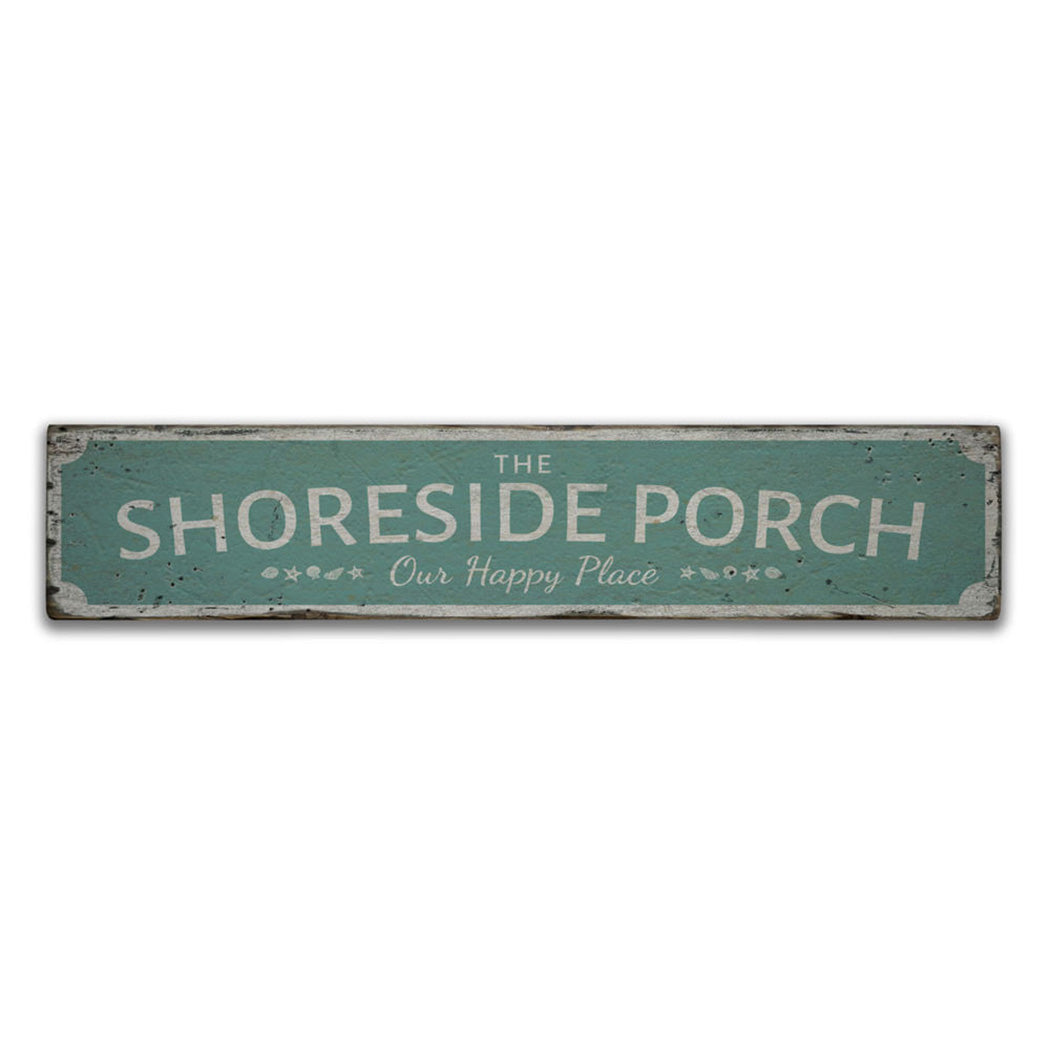 The Shoreside Porch Rustic Wood Sign