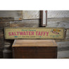 World Famous Saltwater Taffy Rustic Wood Sign