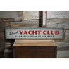 Island Yacht Club Rustic Wood Sign