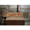 Gulf Shores Shrimp Boil Rustic Wood Sign