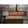 Clam Bar Rustic Wood Sign