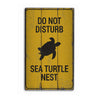 Sea Turtle Nest Rustic Wood Sign