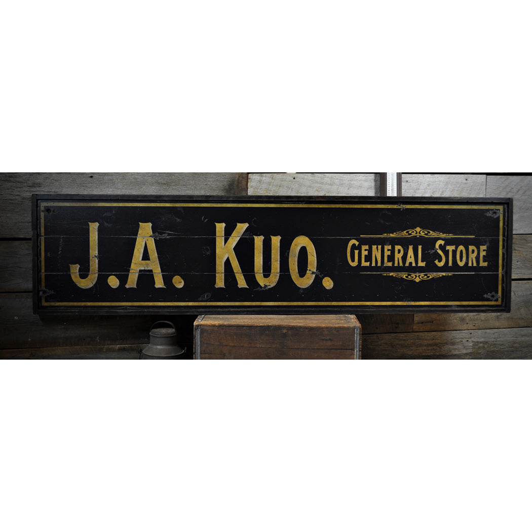 General Store Rustic Wood Sign