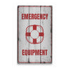 Emergency Equipment Rustic Wood Sign