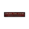 Lake House Enjoy View Rustic Wood Sign