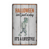 Halloween Lifestyle Rustic Wood Sign