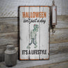 Halloween Lifestyle Rustic Wood Sign